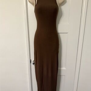 Skims Soft Lounge cutout long slip dress
